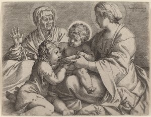 Madone et Enfant avec les saints Élisabeth et Jean-Baptiste (La Madonna della Scodella)