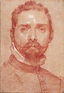 Portrait du joueur de luth Giulio Mascheroni par Annibale Carracci (Carrache) (1560-1609) vers 1594 - Annibale Carracci