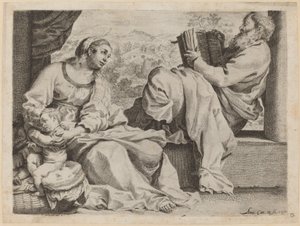 La Sainte Famille avec Saint Jean-Baptiste - Annibale Carracci