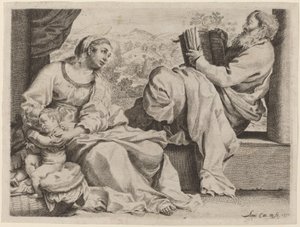 La Sainte Famille avec Saint Jean-Baptiste - Annibale Carracci