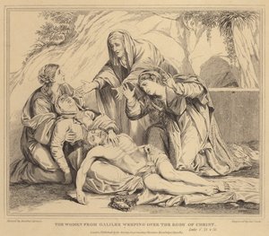 Les femmes de Galilée pleurant sur le corps du Christ, Luc - Annibale Carracci