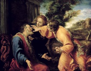Le Jeune Tobie guérit son père aveugle, vers 1600