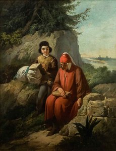 Dante en exil, 1854