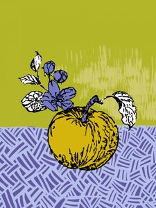 Fleur de pommier doré