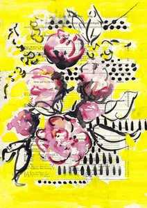 Fleurs roses éclatantes - Annick