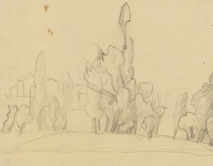 Paysage avec des maisons