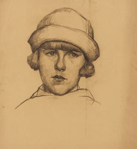 Portrait de jeune fille - Anny Dollschein