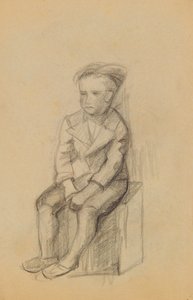 Garçon assis (recto)