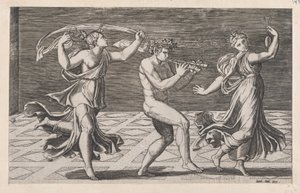 Speculum Romanae Magnificentiae : Danse des faunes et bacchantes, début du XVIe siècle - Anon