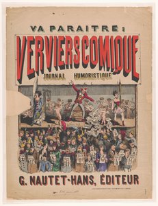 Affiche pour le journal humoristique Verviers Comique