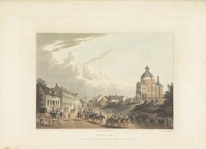 Transport des canons français par Waterloo