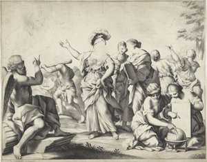 Allégorie avec Minerve