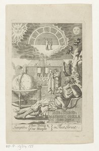 Ambrosius Theodosius Macrobius appuyé sur une pierre à côté du globe - Anonymous