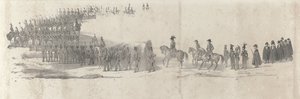 Funérailles du défunt roi Guillaume II à Delft le 4 avril 1849