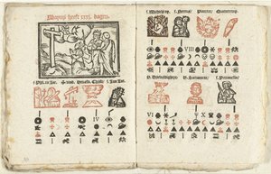 Pages avec la prédiction pour le mois de mai, 1712 - Anonymous