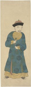 Homme chinois avec un éventail