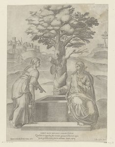 Christ et la femme samaritaine au puits - Anonymous