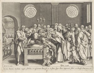Christ guérit la belle-mère de Pierre - Anonymous