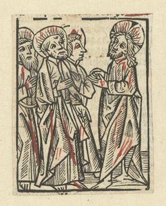 Christus met drie discipelen