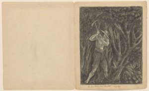 Coolies commençant à abattre une forêt à Ngoro, vers 1820-1850 - Anonymous