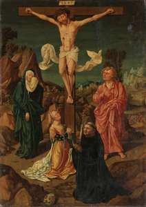 Crucifixion avec la Vierge, Saint Jean, Marie Madeleine, un donateur