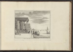 Dames nobles attendant une gondole à Venise - Anonymous