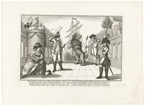 Le Lion hollandais dompté par la Prusse, 1787 - Anonymous