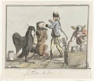 Le Lion néerlandais est tondu, 1787