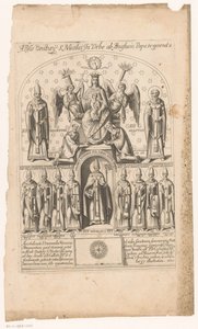 Saint Nicolas entouré de papes - Anonymous
