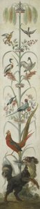Représentation décorative avec plantes et animaux - Anonymous
