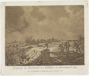 Rupture de digue à Kedichem, 1809 - Anonymous