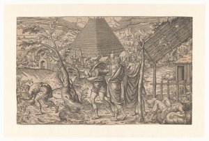 Ivresse de Noé et Tour de Babel - Anonymous