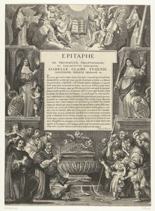 Épitaphe pour Isabelle Claire Eugénie, 1633 Epitaphe de très-haute, très-puissante, et très-auguste princesse, Isabelle, Claire, Eugénie, d