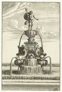 Fontaine avec statue de Neptune