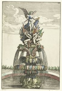 Fontaine avec statue de Victoria