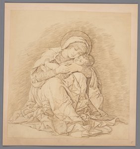 Reproduction photographique de la gravure Vierge à l