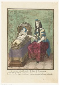 Roi de France dans un berceau - Anonymous