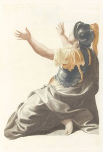 Figure féminine casquée