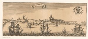 Vue sur Oud-Arnemuiden Oud Arnemuyden (titre sur l