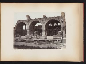 Vue de la Basilique de Maxence sur le Forum Romain à Rome, Italie