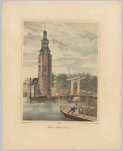 Vue de la tour Montelbaan à Amsterdam (Vues des six principales tours de la ville d
