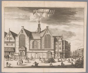 Vue de la chapelle Saint-Olaf (Oudezijds Kapel) à Amsterdam - Anonymous