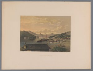 Vue sur la baie de Nagasaki (Souvenir du Japon)