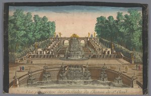 Vue des cascades du Château de Saint-Cloud