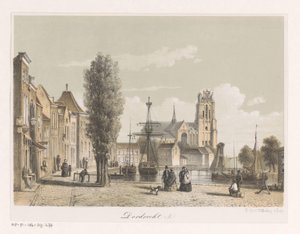 Vue sur le port de Dordrecht - Anonymous