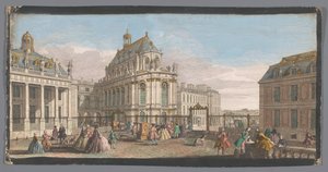 Vue particulière de la chapelle du Château de Versailles