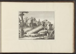 Vue sur la ruine de M. Curty (Paleizen en monumenten in Venetië, Livorno, Napels en Rome) - Anonymous