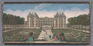 Vue sur le jardin et le Château de Saint-Maur