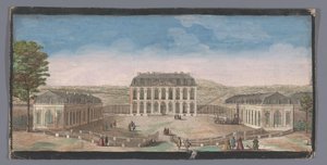 Vue de la façade du Château de Belle-Vue à Meudon - Anonymous