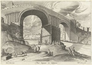 Vue sur un pont de la ville de Ségovie - Anonymous